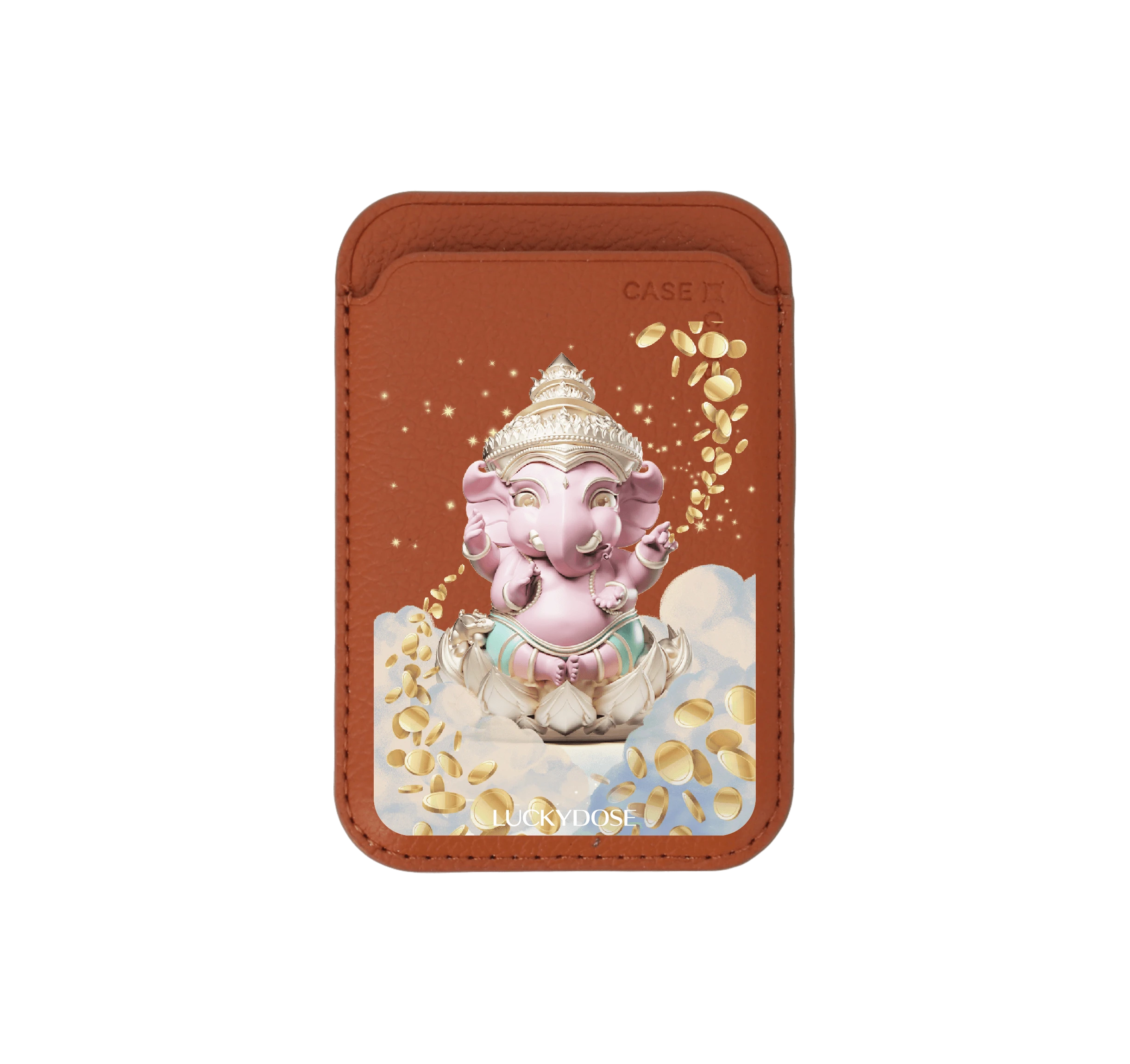 brown wallet magsafe luckydose ganesha